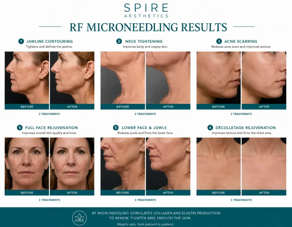 RF Microneedling Skin tightening Didcot results
