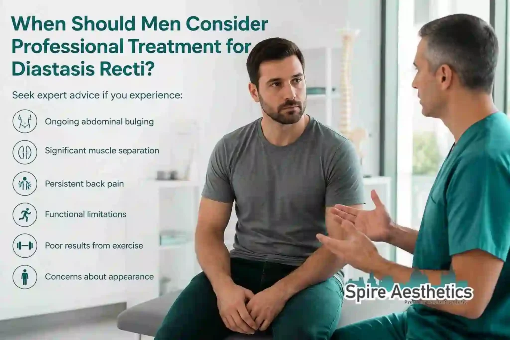 When Should Men Consider Professional Treatment for Diastasis Recti Didcot?