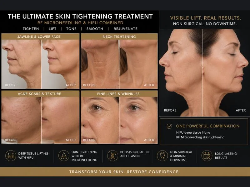 Results of combined treatment for the ultimate skin tightening treatment Didcot