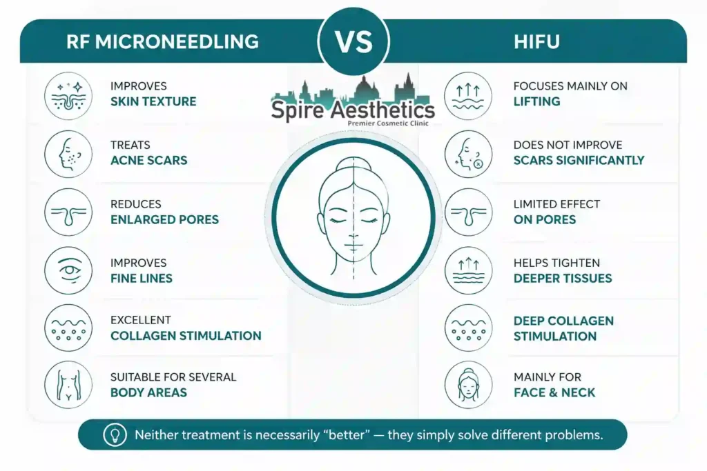 RF Microneedling vs HIFU: Which Treatment Gives Better Results Didcot?